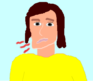 噛み合わせの問題で困っている人のイラスト画像